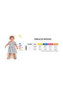 Conjunto Bebê Menina em Meia Malha e Cotton Estampa Digital