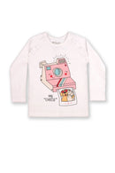 Conjunto Bebê Menina em Meia Malha e Cotton Estampa Digital