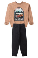 Conjunto Infantil Masculino com Estampa Camping