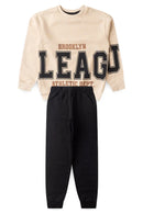 Conjunto Infantil Masculino Moletom Bege