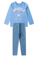 Conjunto Infantil Feminino ML Azul Estrela