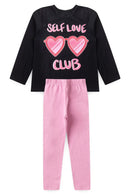 Conjunto Infantil Feminino Blusa Manga Longa e Legging