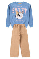 Conjunto Infantil Feminino Gatinho Sweet