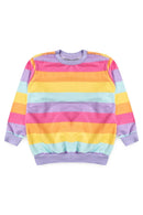 Conjunto Infantil Feminino Listras Oversized
