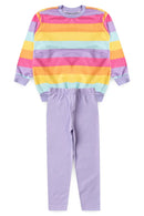 Conjunto Infantil Feminino Listras Oversized