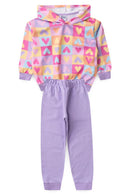 Conjunto Infantil Feminino Corações