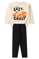 Conjunto Infantil Feminino Urso Oversized