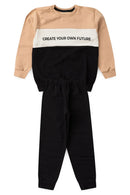 Conjunto Infantil Masculino Preto com Bege
