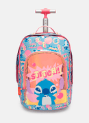 Mochila com Rodinha Grande Holográfica Stitch