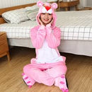 Pijamas Kigurumi Pantera Cor de Rosa